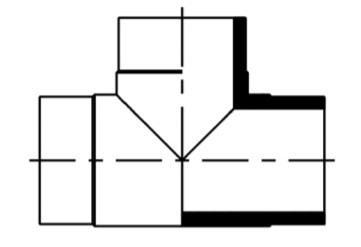 TE 90 EGAL PVDF LINER B.A.B COURT     110X3,4 AGRU  [34006011033]
