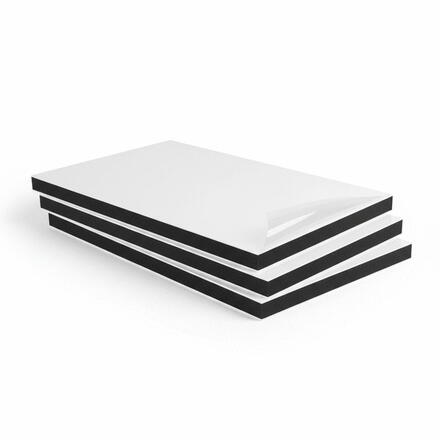 PLAQUE PVC EXP IMPACT BLANC/NOIR 19X3050X2050