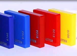 PLAQUE SETA LETTER BLANC 8004    18X2020X3020