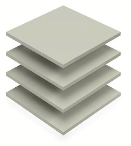 PLAQUE PP GRIS ENTOILEE STRETCH   3X3000X1500