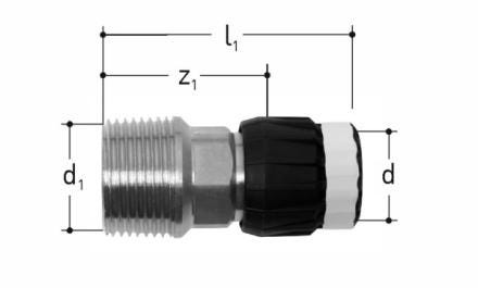 PIECE INTERM.FIL.EXT.NICK.3/4-26 GF 351565301 FISCHER GEORG